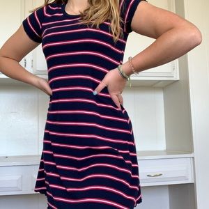 Comfy and cute striped dress!